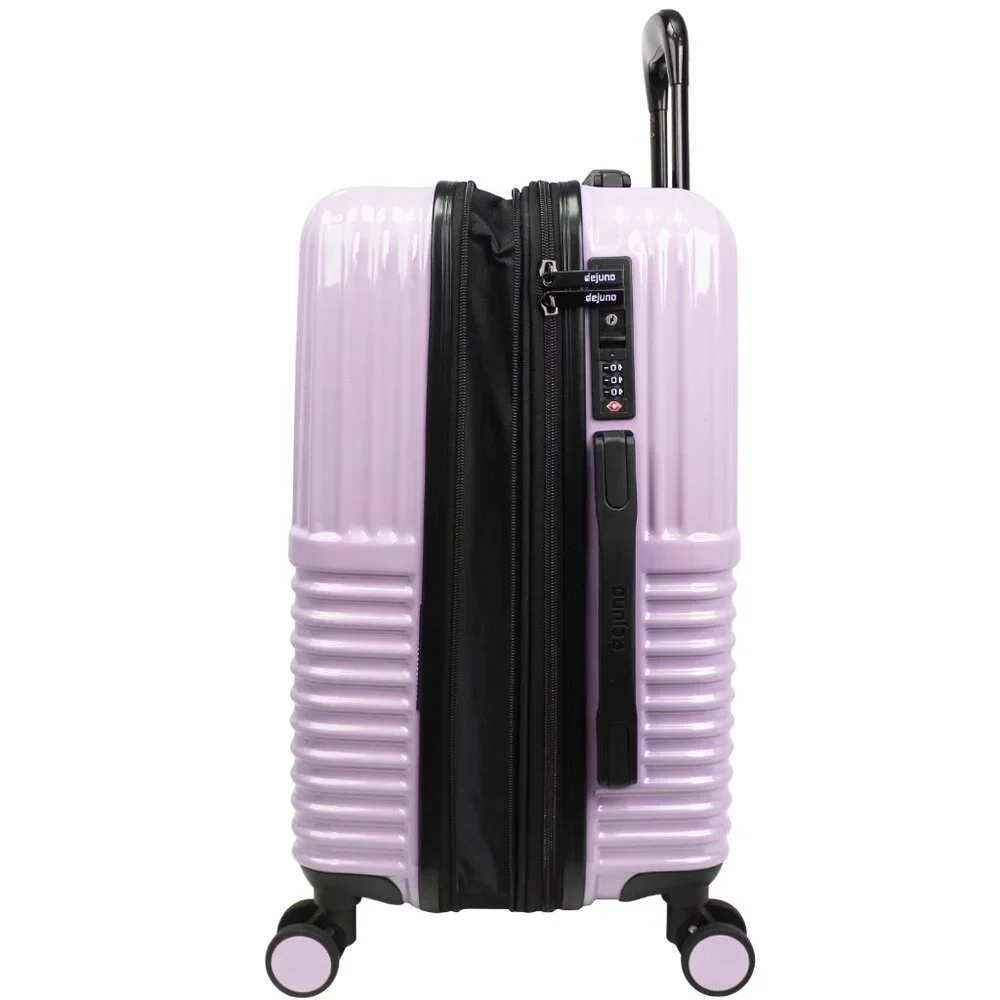 World Traveler Dejuno Tonal 20-Inch Carry-On Polycarbonate Luggage - Lavender - Picture 6 of 8